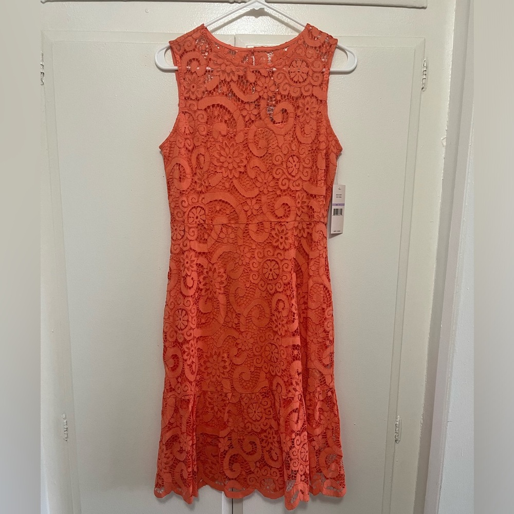 Nanette Lenore Orange Floral Dress
